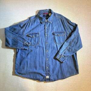 Levi Strauss Signature Premium Long Sleeve Denim Button-Up Shirt